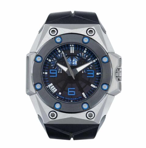 Linde Werdelin Replica Watch OKTOPUS DOUBLE DATE TITANIUM – BLUE